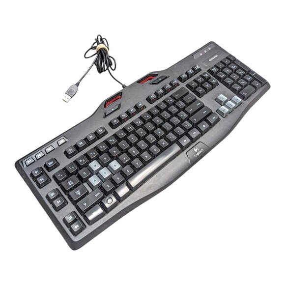LOGITECH G105 GAMING KEYBOARD Black/Red MECHANICAL TESTED GREAT CONDITION - Picture 5 of 9